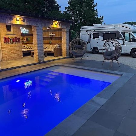 Haaltert Camper Met Sauna En Zwembad In De Rand Van De Vlaamse Ardennen酒店 外观 照片